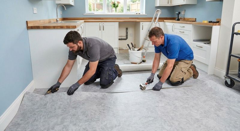 Sheet Linoleum Installation in Sharon, MA