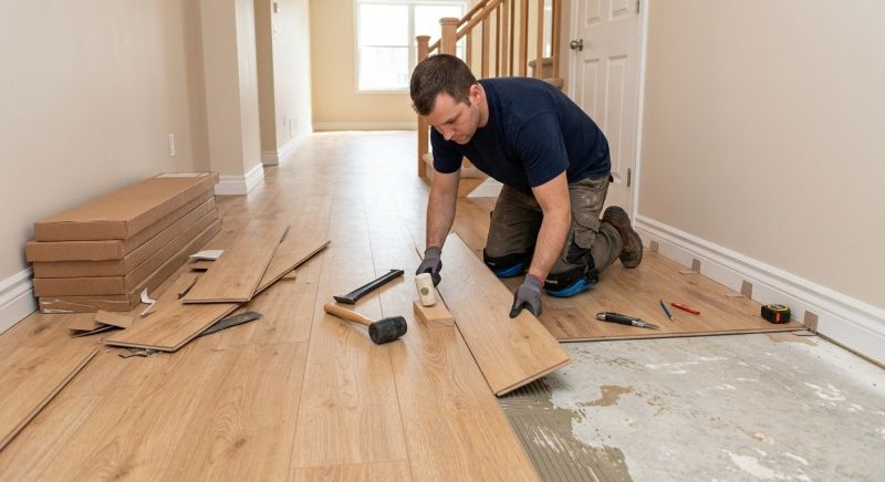 Laminate Floor Remodeling in Norwell, MA