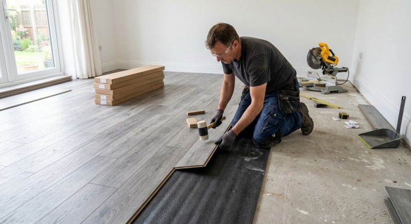 Laminate Floor Replacement in Canton, MA