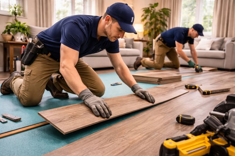 Laminate Floor Replacement in Medfield, MA
