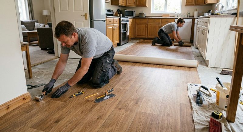 Linoleum Floor Installation in Norwell, MA