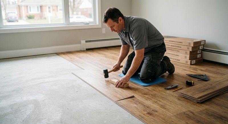 Linoleum Floor Installation in Melrose, MA