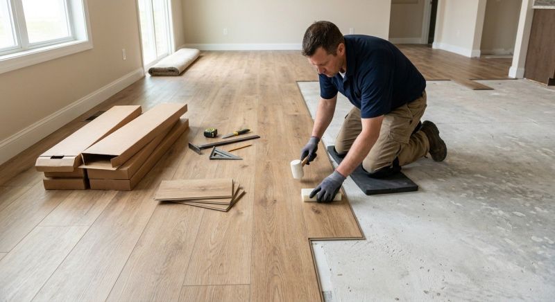 Luxury Vinyl Tile Installation in Canton, MA