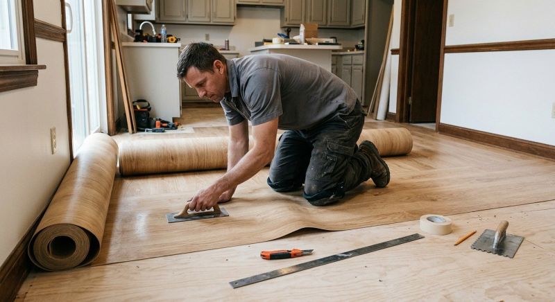 Sheet Flooring Installation in Dedham, MA