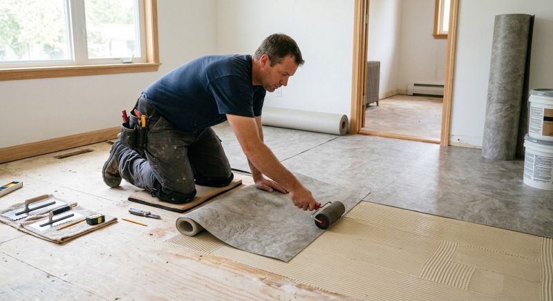 Sheet Vinyl Installation in Avon, MA