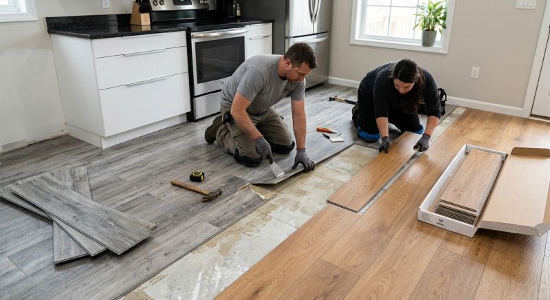 Vinyl Floor Replacement in Norwell, MA