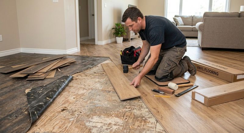 Vinyl Flooring Installation in Rockland, MA