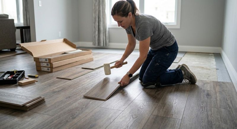 Vinyl Plank Floor Installation in Norwell, MA